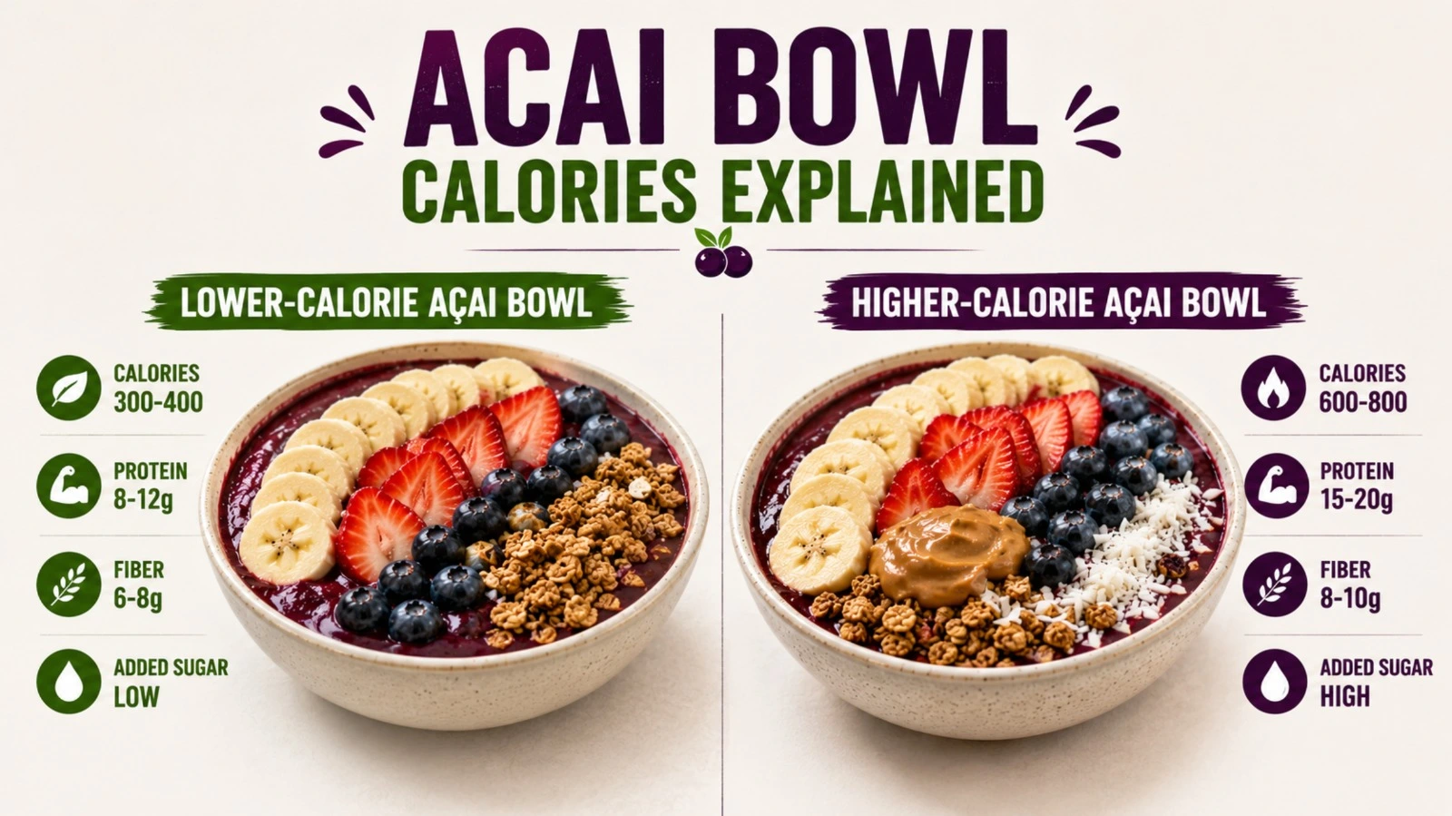 acai bowl nutrition facts