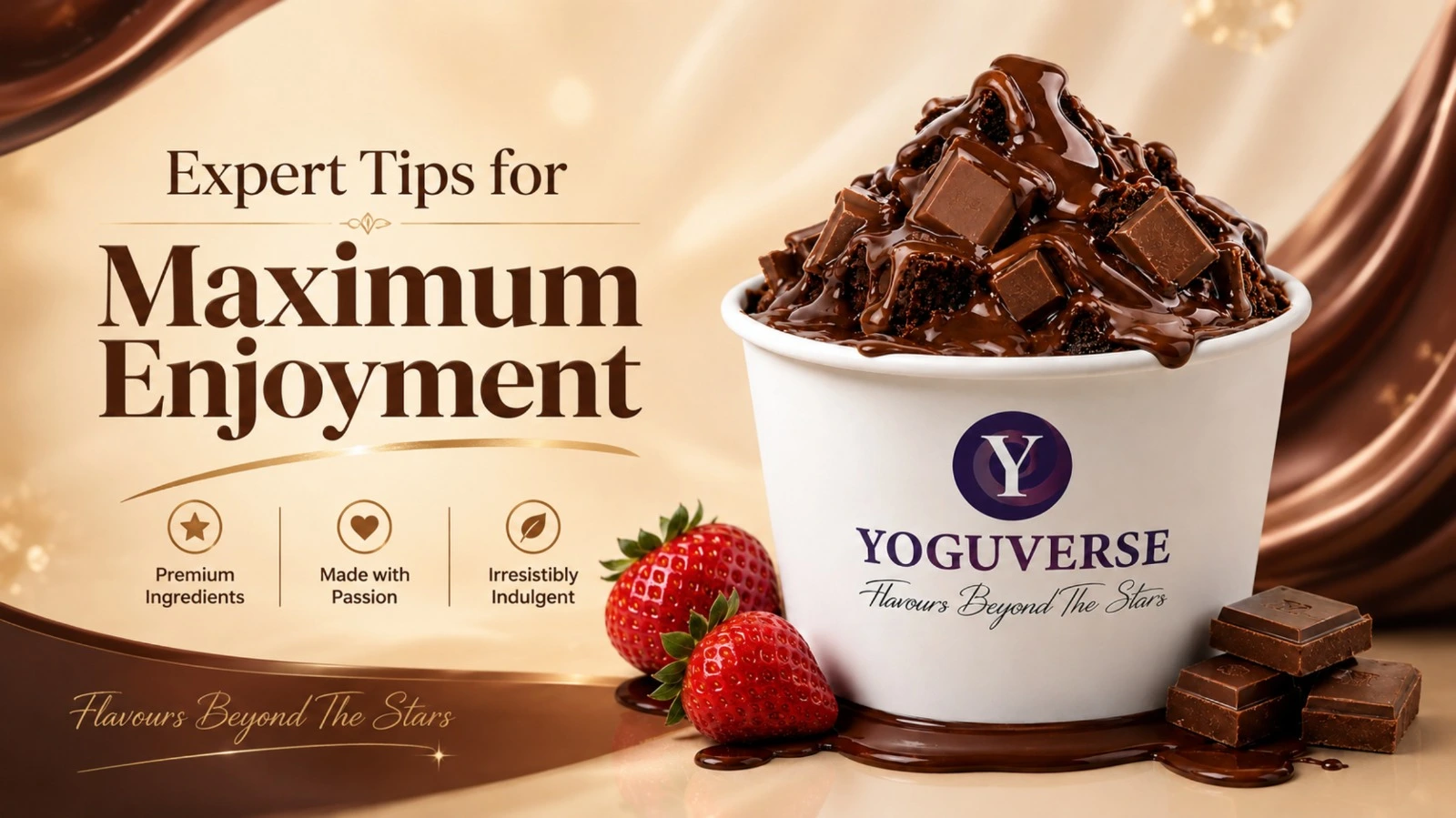 melting chocolate cup dessert